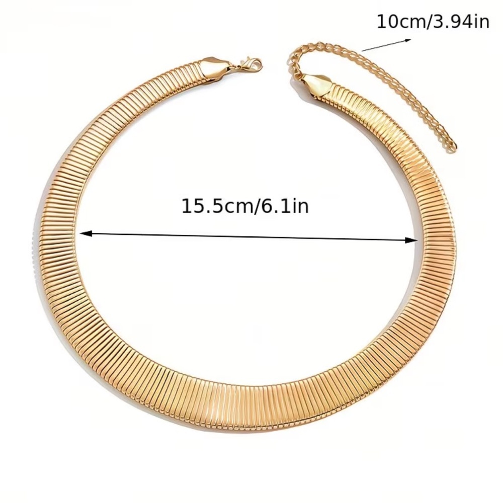 NEW Elegant Gold Necklace. Trendy necklace. ☀️ A0-14 - Picture 4 of 6